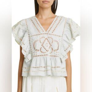 NWT Bailey 44 Seafoam Eyelet Top Size Medium